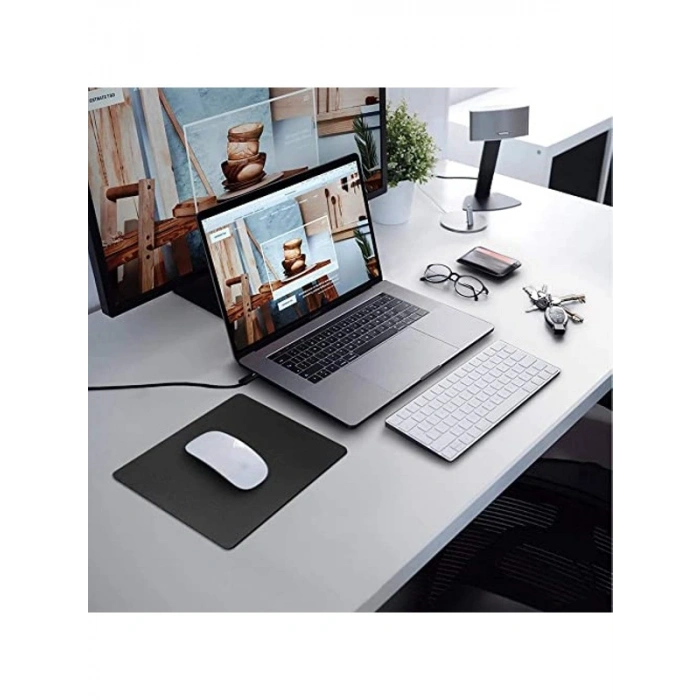 Orta Boy Kaymaz Mouse Pad, Pürüzsüz Kumaş Yüzey, Ofis İçin