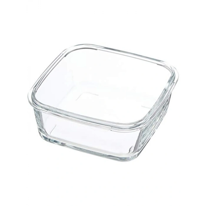 Orta Boy Tek Parça Cam Saklama Kabı, 720 cc