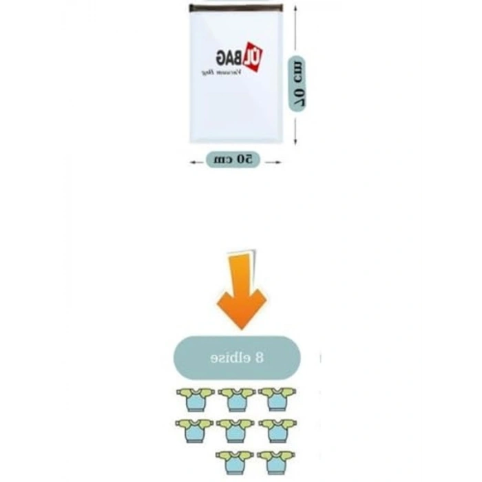 Orta Boy Vakumlu Poşet Seti: 50 cm x 70 cm 3 Adet Pratik Kullanım