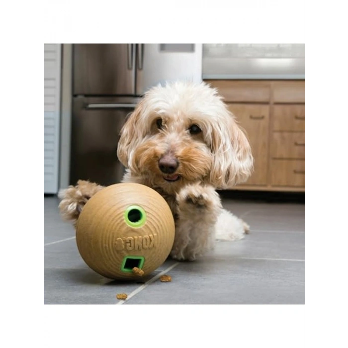 Orta Boyut Dambıl Köpek Oyuncağı, Bambu Besleyici