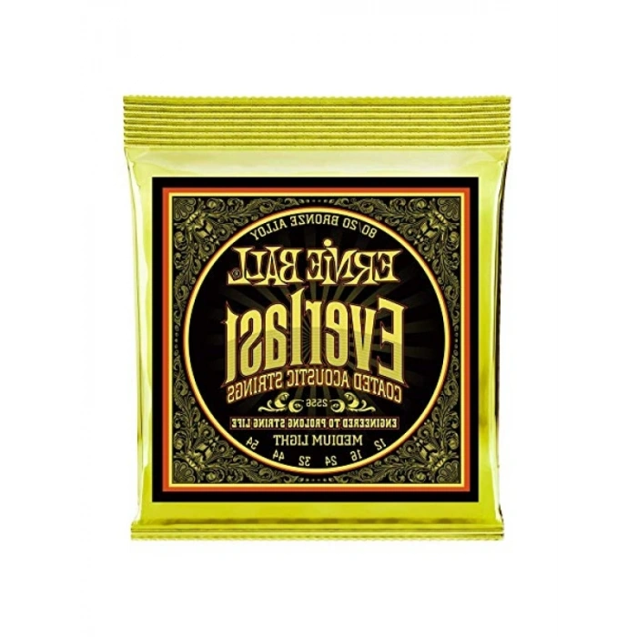 Orta Hafif Kaplamalı Akustik Gitar Telleri - Ölçü 12-54