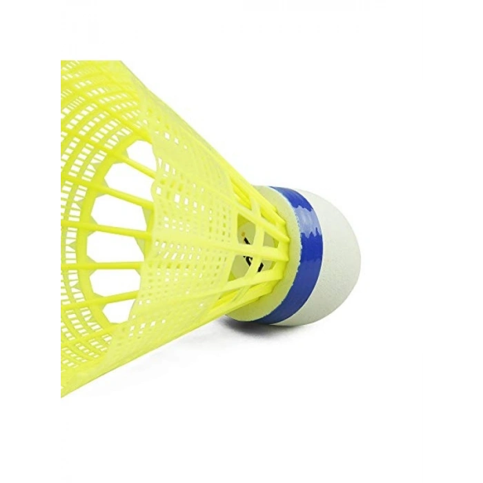Orta Hızda Uçan Sarı Badminton Topu, 6lı Paket