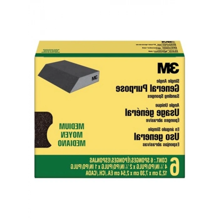 Orta Kumlu Zımpara Süngeri, 6lı Paket