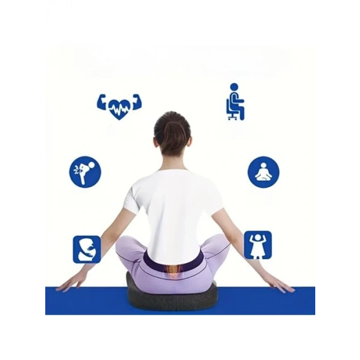 Ortopedik Oturma Minderi, Bel Desteği İçin Memory Foam Yastık