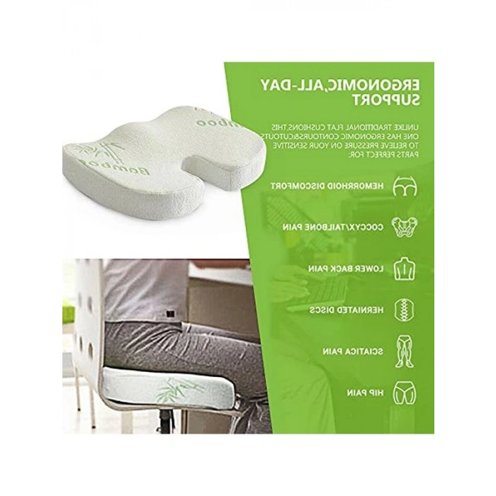 Ortopedik Oturma Simidi Yastığı, Visco Kumaş, Hemoroid İçin