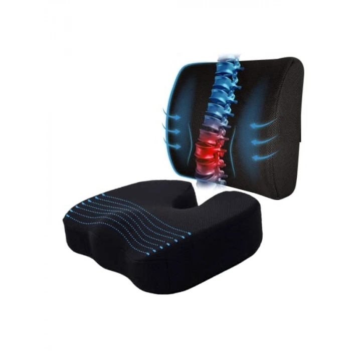 Ortopedik Visco Yastık Seti, Bel ve Oturma Minderi
