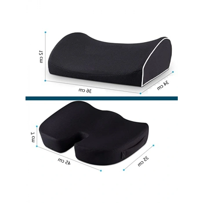 Ortopedik Visco Yastık Seti, Bel ve Oturma Minderi