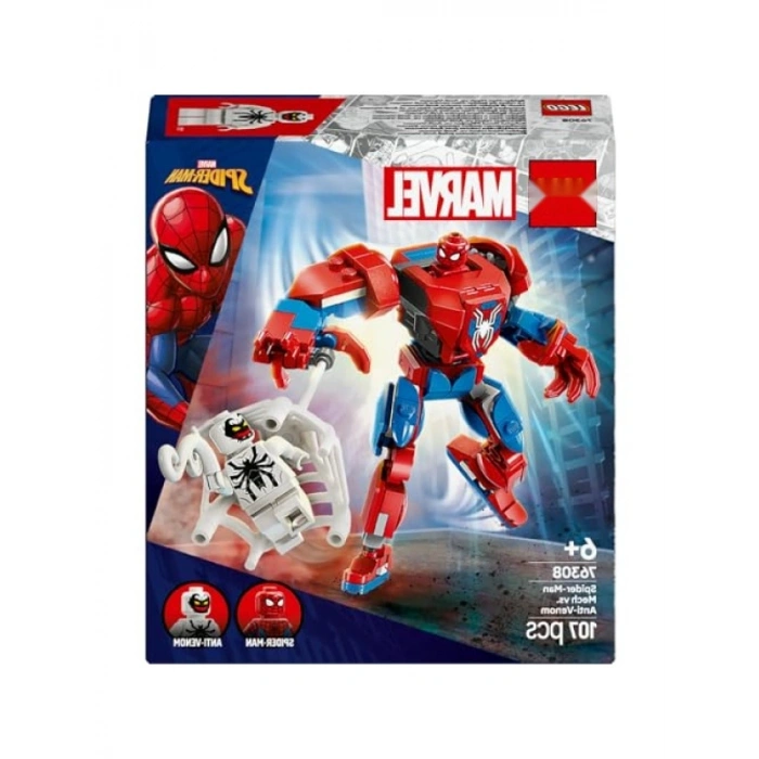 Örümcek Adam Robotu Yapım Seti - 6 Yaş ve Üzeri için 107 Parça