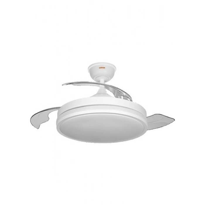 Osram Ceiling Coromuel 60W 3000K/4000K/6500K 2600LM Dim Edilebilir Açılır Kapanır Pervane Kumandalı Beyaz Tavan Vantilatörü