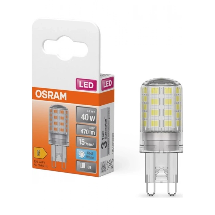 Osram LED 4.2W 4000K 470LM G9 Duy Kırık Beyaz Işık Ampul