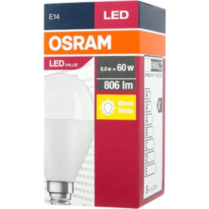 Osram Led Clp 60 7W Sarı Işık E-14 806lm Ampul
