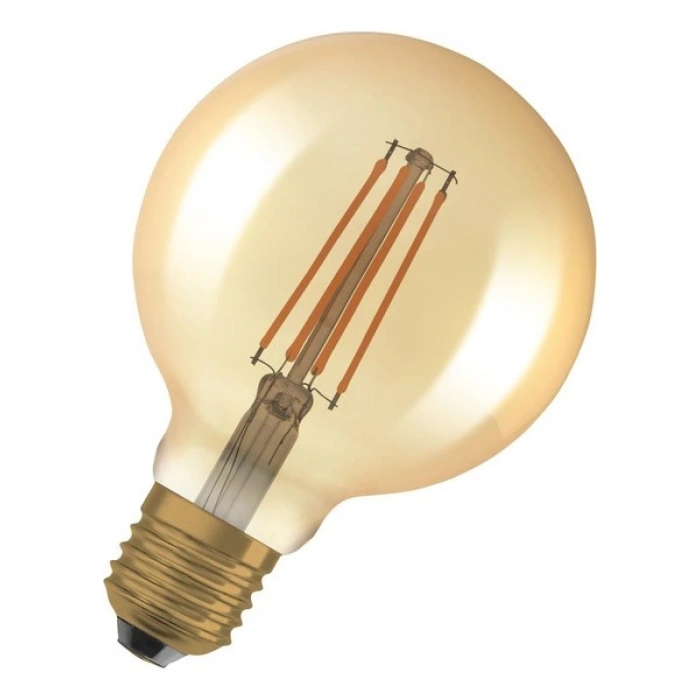 Osram LED Globe Flament 6.5W 2400K 720LM E27 Duy Gold Sarı Işık Ampul