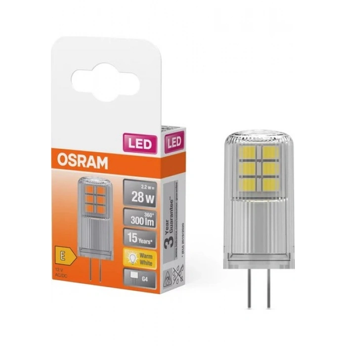 Osram Led Kapsül 2.6W 2700K 300lm G4 Duy Sarı Işık Ampul