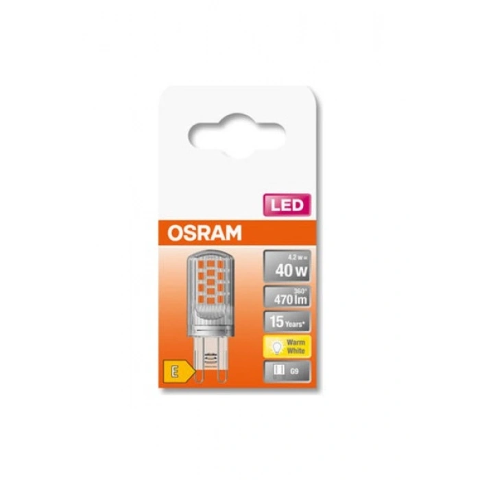 Osram Led Star Pin Cl40 4.2W Sarı Işık G9 Duy