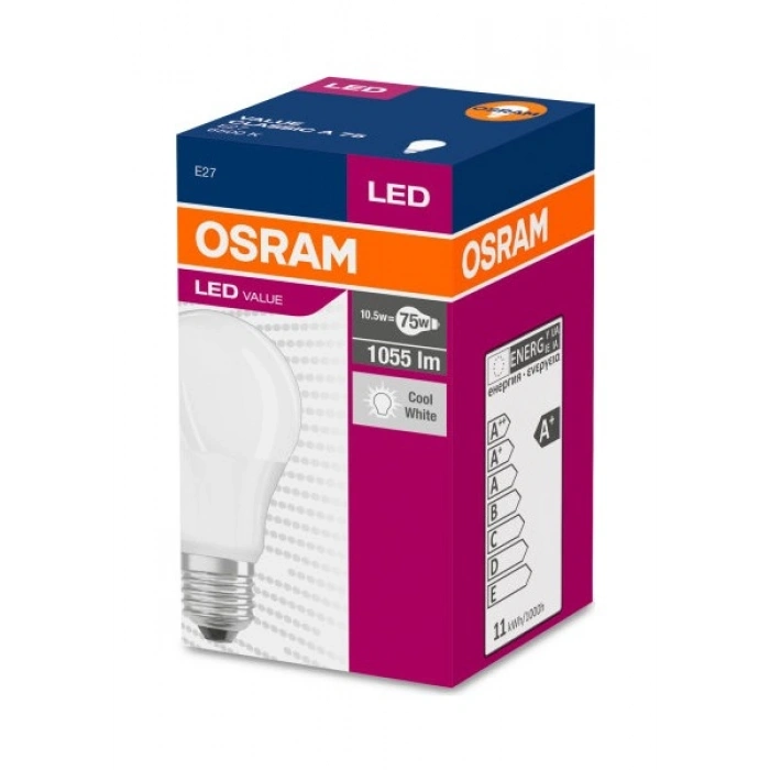 Osram Led Value 10W Beyaz Işık E-27 1055lm Ampul