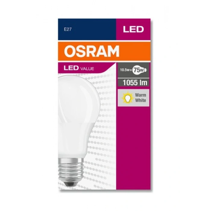 Osram Led Value 10W Sarı Işık E-27 1055lm Ampul