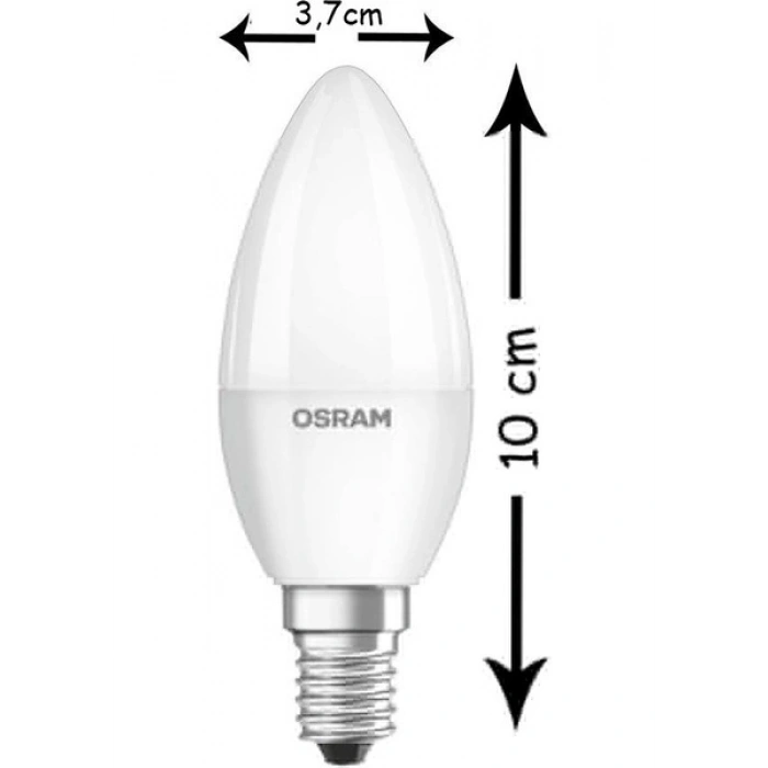 Osram Led Value 4,9W Beyaz Işık E-14 470lm Ampul