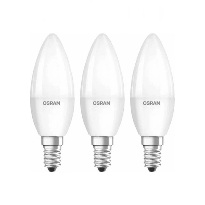 Osram Led Value 7W Sarı Işık E-14 806lm Ampul 3 lü Paket