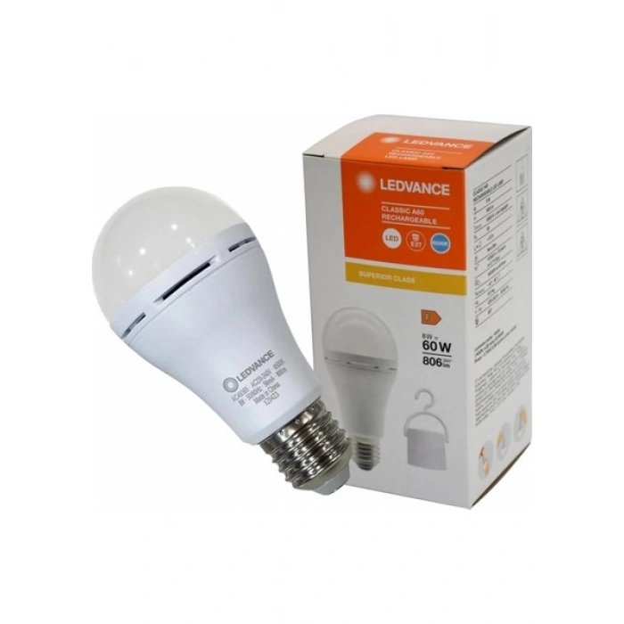 Osram LEDVANCE LCLA60 RECH 8W/865 ŞARJLI AMPUL