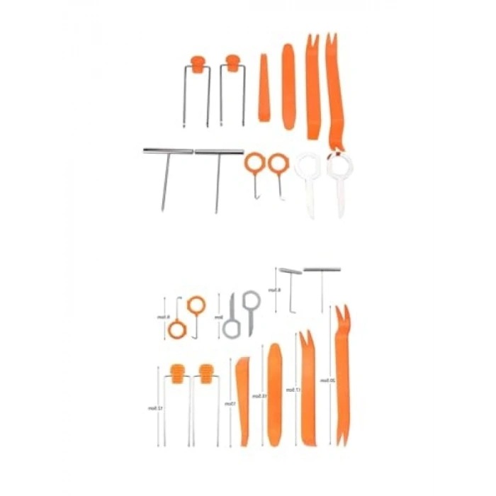 Oto Torpido Teyp Kapı Sökme Takma Aparatı - 12li Set