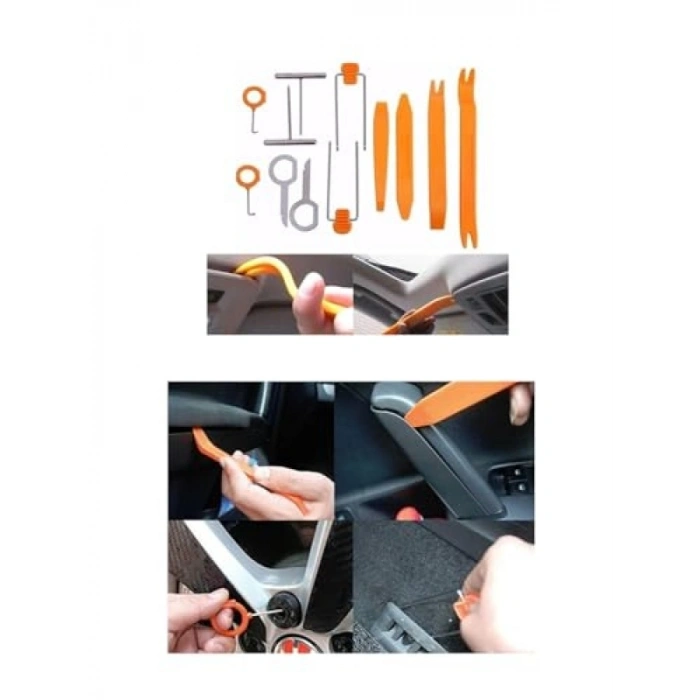 Oto Torpido Teyp Kapı Sökme Takma Aparatı - 12li Set