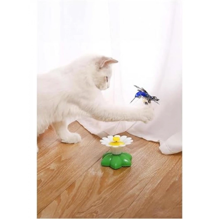 Otomatik Hareketli Kedi Oyuncağı, 360° Dönen Elektrikli Kuş
