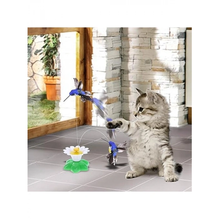 Otomatik Hareketli Kedi Oyuncağı, 360° Dönen Sensörlü
