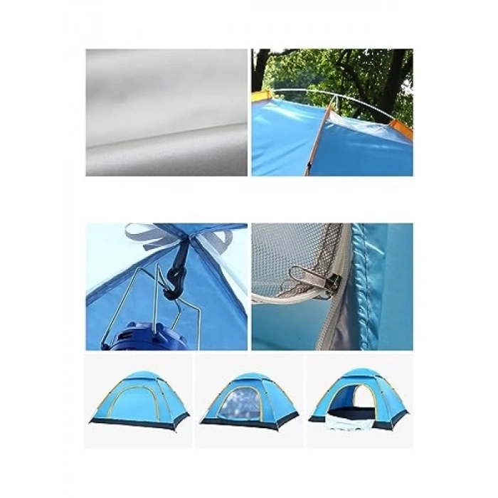 Otomatik Kamp Çadırı - 4/6 Kişilik, Hızlı Kurulum