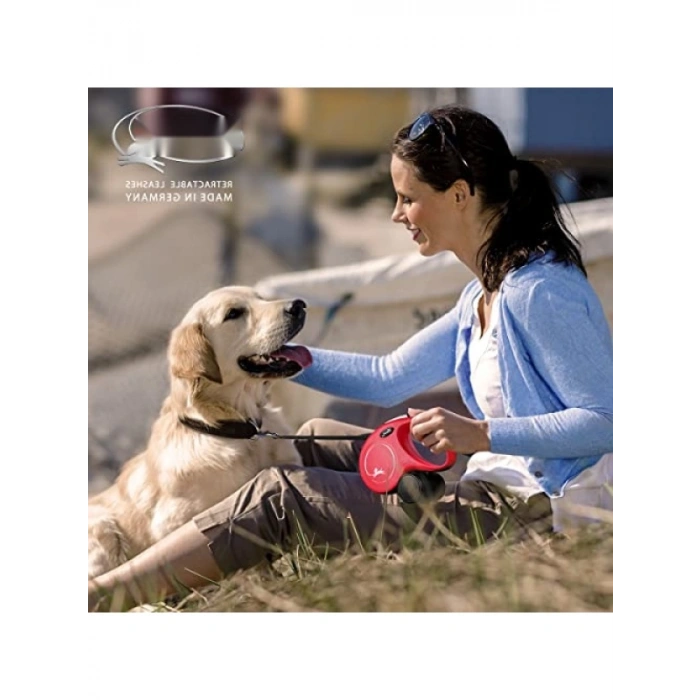 Otomatik Köpek Gezdirme Tasması, 3 Metre, Mavi