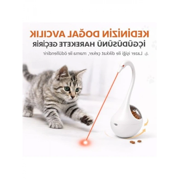 Otomatik Lazerli Kedi Oyuncağı, Mama Dispenseri