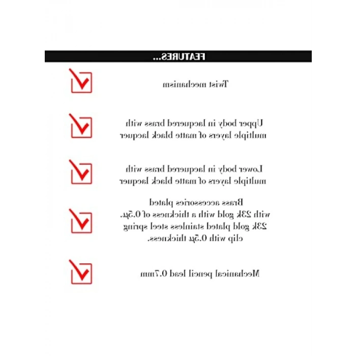 Otomatik Mekanizmalı Kalem - Mat Siyah, 0.7 mm Uç