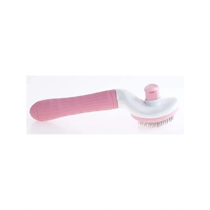 Otomatik Temizlenen Pembe Kedi ve Köpek Tarağı