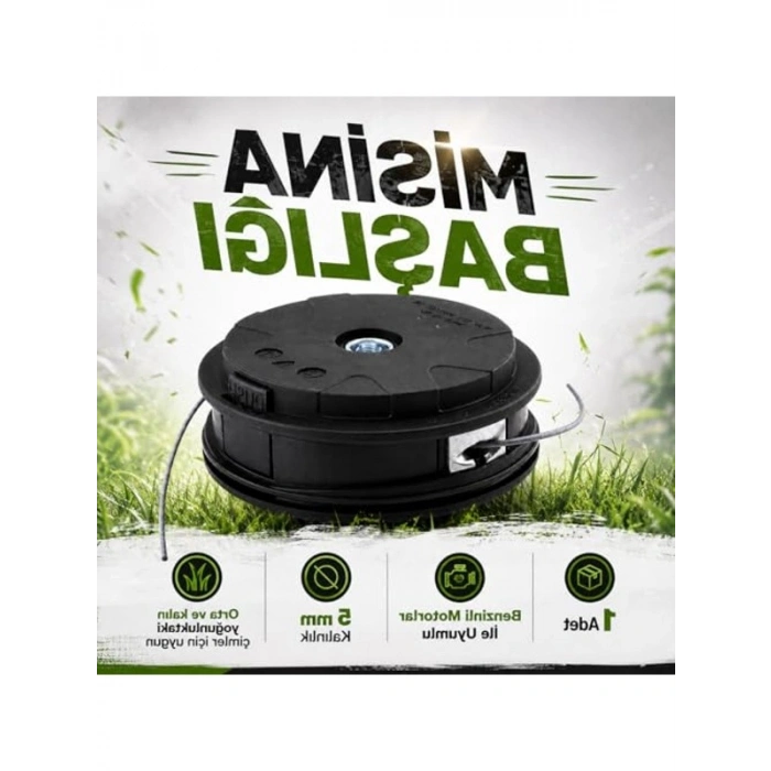 Otomatik Tırpan Uyumlu Plastik Misina Başlığı, Kolay Kullanım