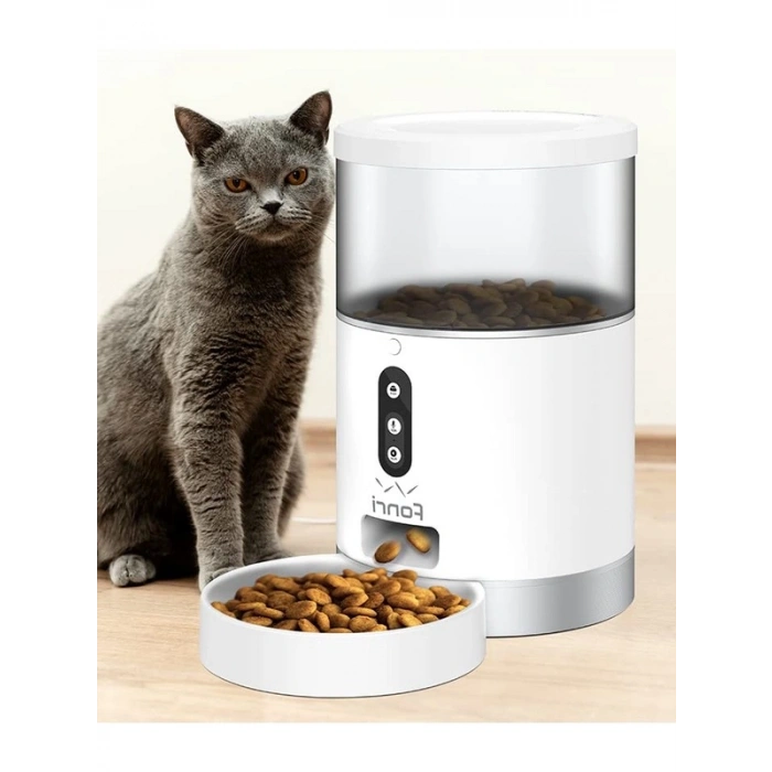 Otomatik Wifi Kontrollü Kedi Köpek Mama Kabı 4lt