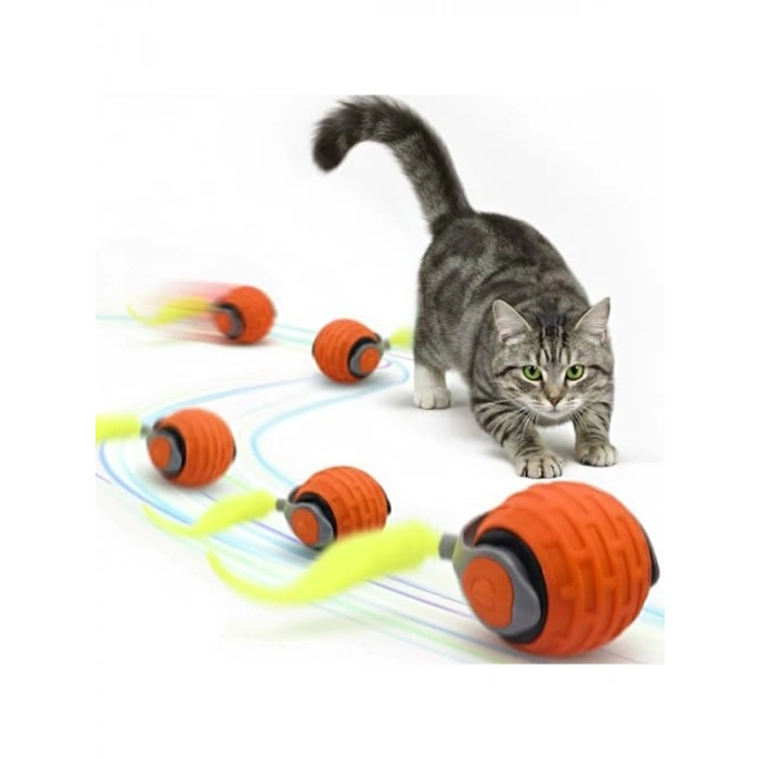 Otomatik Yuvarlanan İnteraktif Kedi Oyuncağı, Farklı Hız Modları