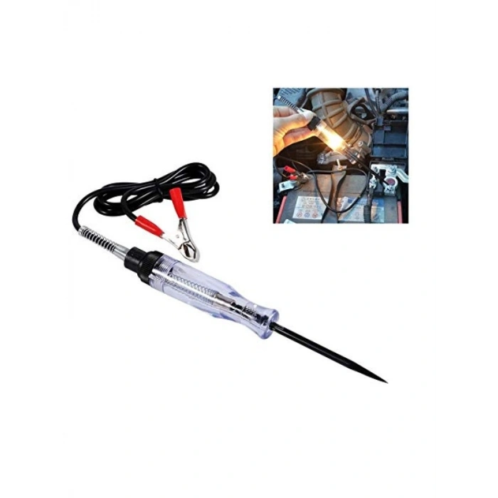 Otomotiv Voltaj Test Kalemi - 6V, 12V, 24V DC, Işıklı Gösterge
