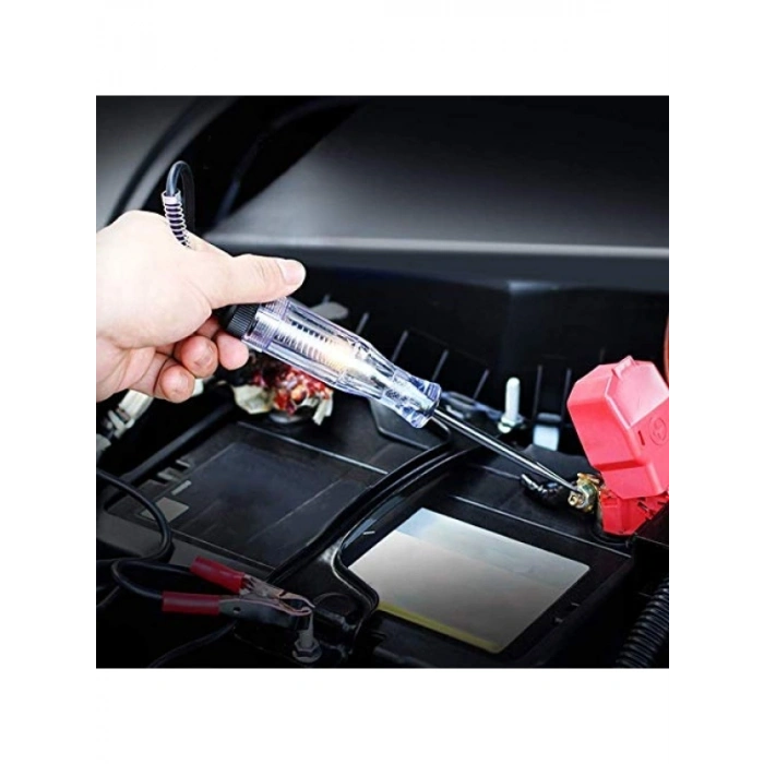Otomotiv Voltaj Test Kalemi - 6V, 12V, 24V DC, Işıklı Gösterge