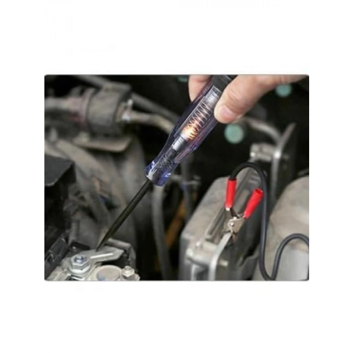 Otomotiv Voltaj Test Kalemi - 6V, 12V, 24V DC, Işıklı Gösterge