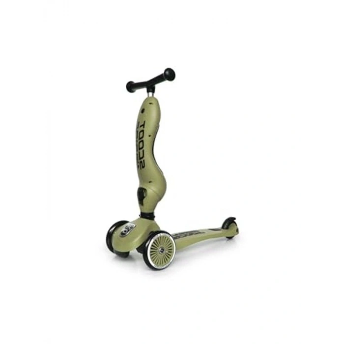 Oturaklı Çocuk Scooter - Olive Renkli