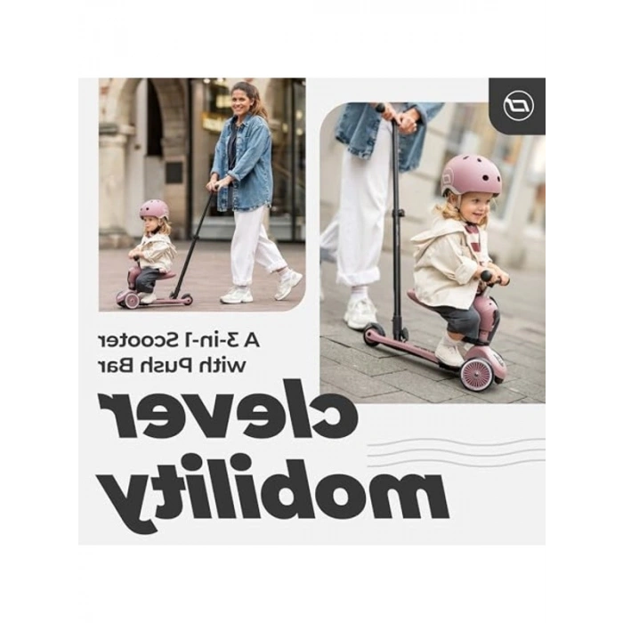 Oturaklı Denge Bisikleti ve 2si 1 Arada Scooter, Yüksekliği Ayarlanabilir