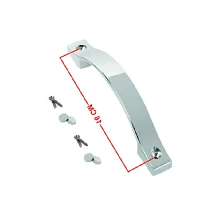 Oval Krom Cam Duşakabin Kulpu