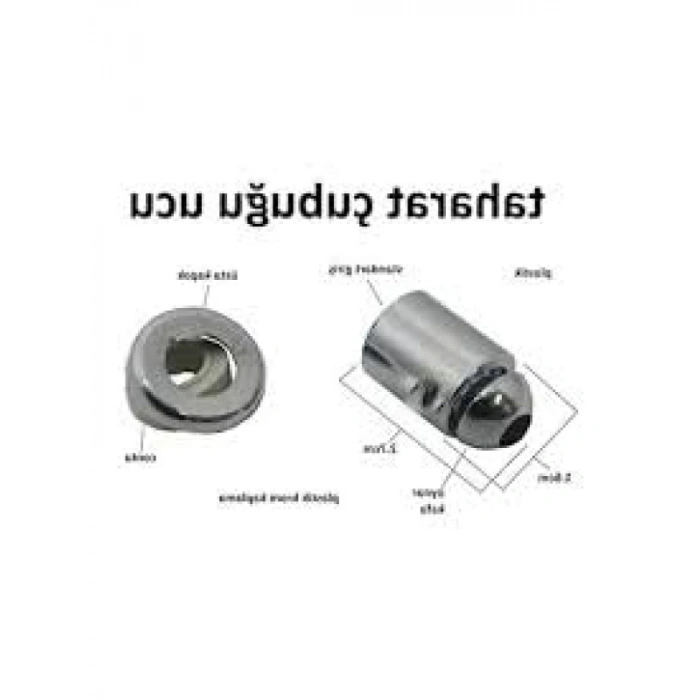 Oynar Başlıklı Krom Klozet Taharet Çubuğu Ucu