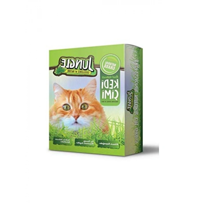 Özel Gübreli Kedi Çimi - 14x14 cm Fileli