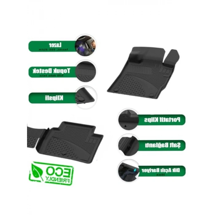 Özel Uyumlu 4.5D Havuzlu Oto Paspas