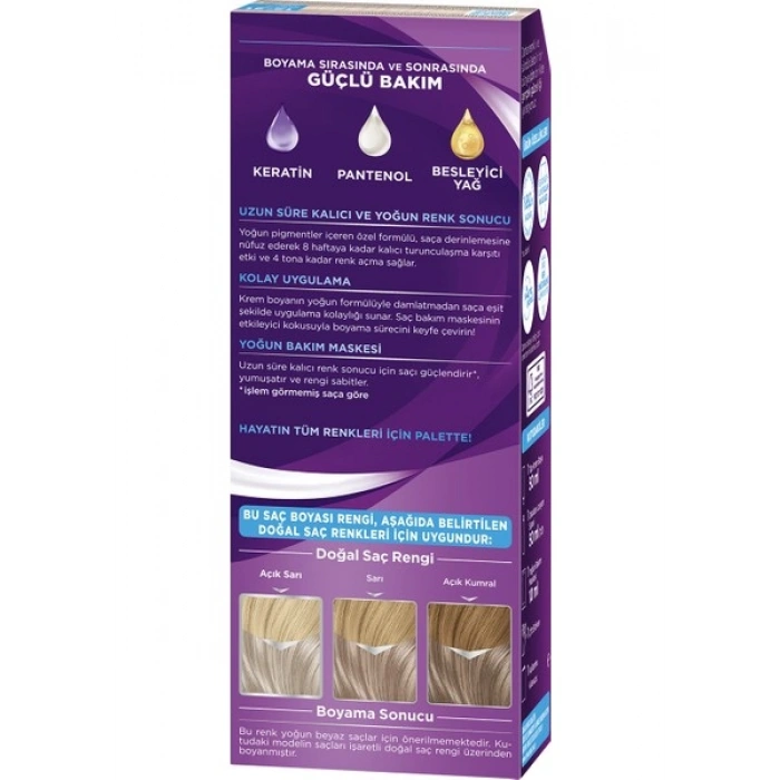Palette 12-21 Gümüş Sarı Saç Boyası