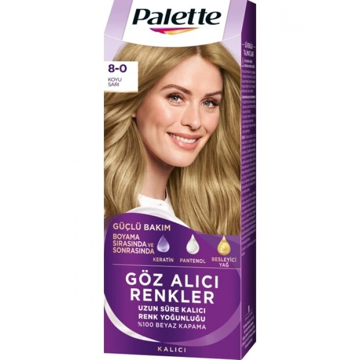 Palette 8-0 Koyu Sarı Saç Boyası