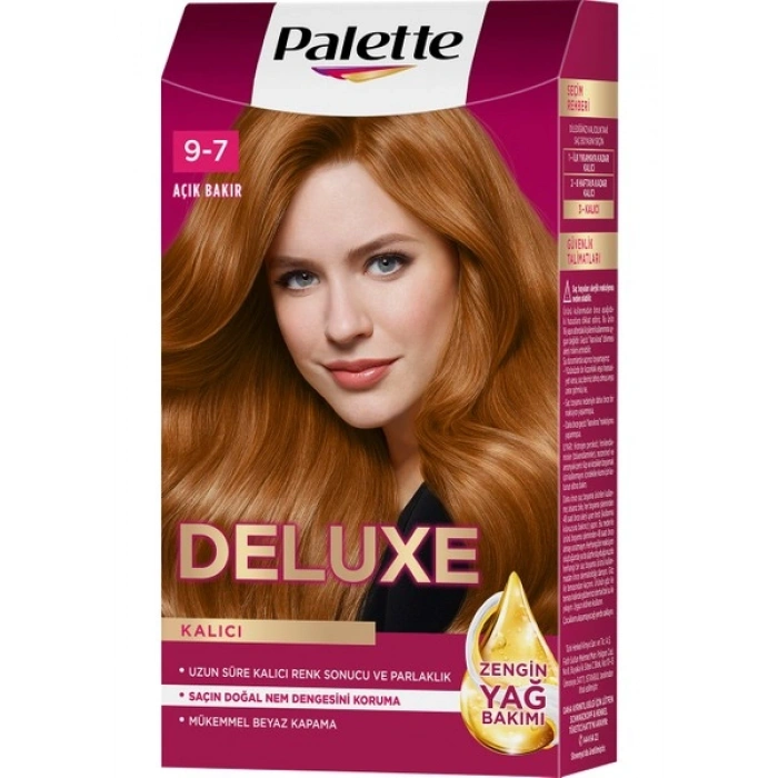 Palette Deluxe Kalıcı Renkler 9-7 Açık Bakır Saç Boyası