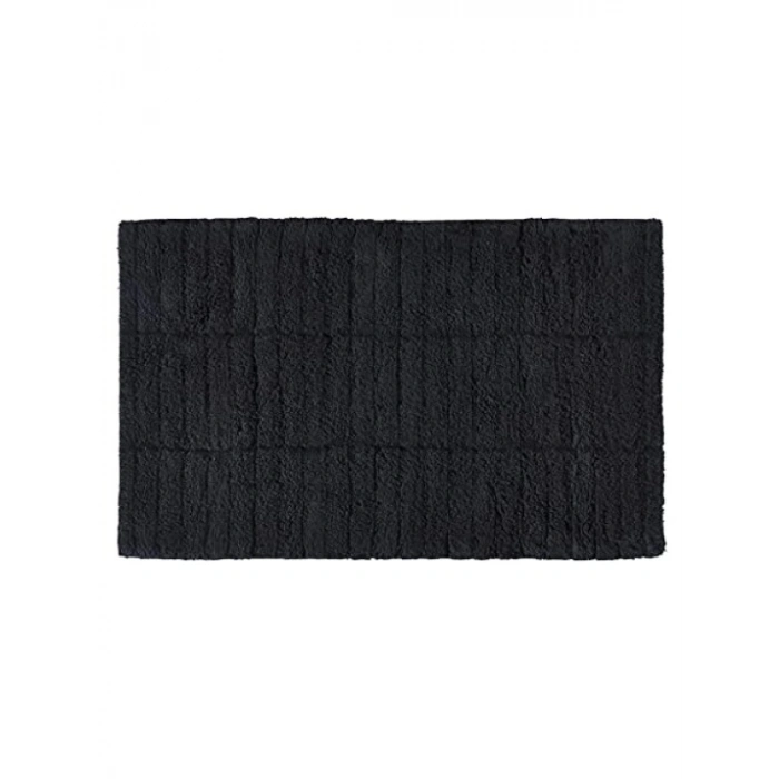 Pamuk Banyo Paspası - Siyah, 80 x 50 cm