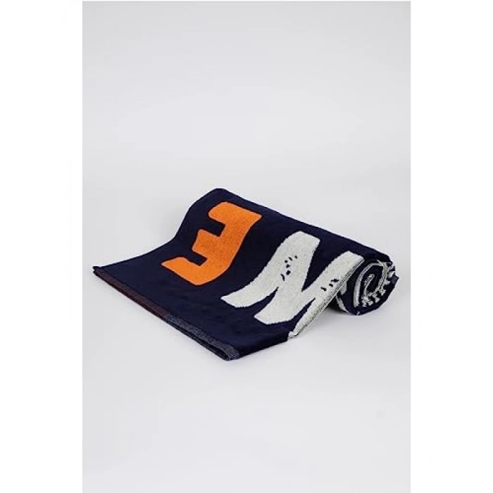 Pamuklu Lacivert Plaj Havlusu, Standart Boy