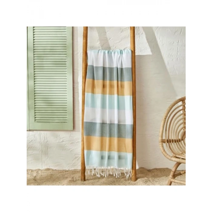 Pamuklu Plaj Havlusu, Sarı-Yeşil Renk Seçeneği